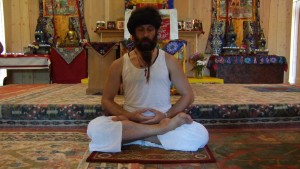 Yogi in posture